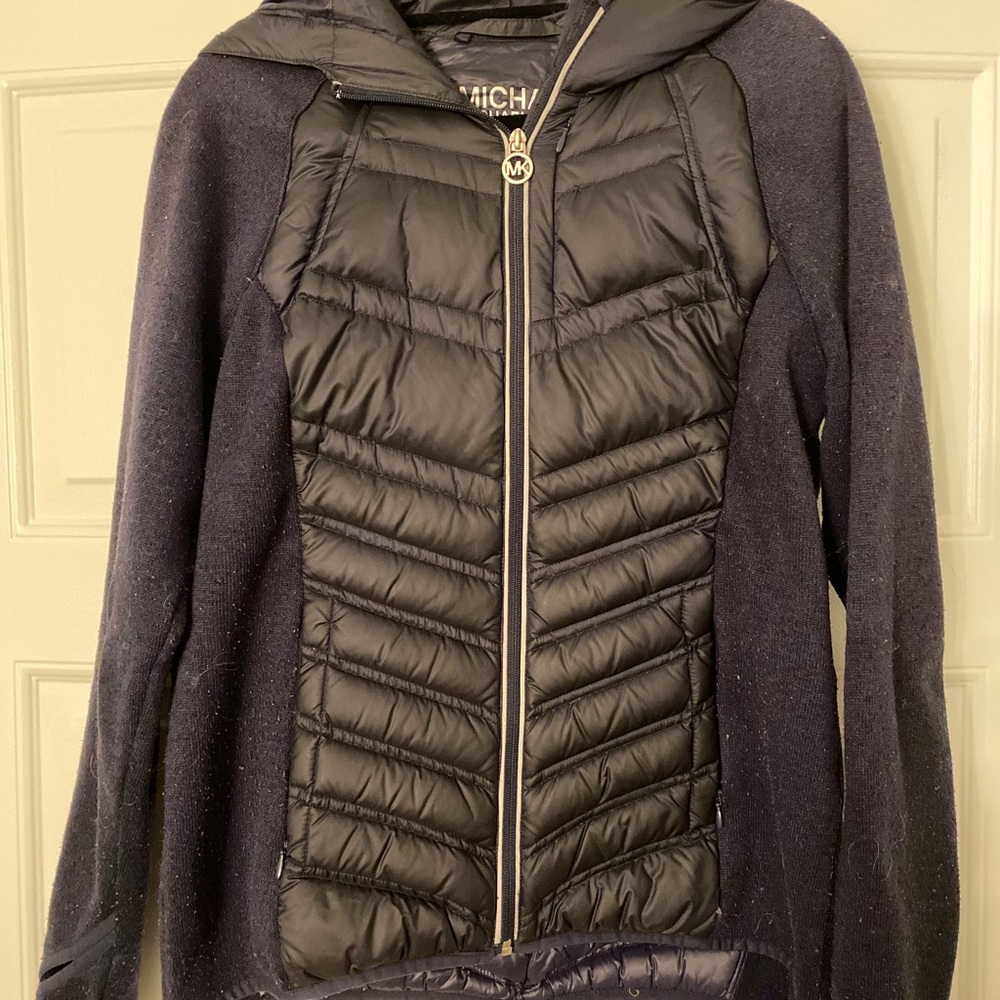 Navy Michael Kors lightweight jacket size Large.